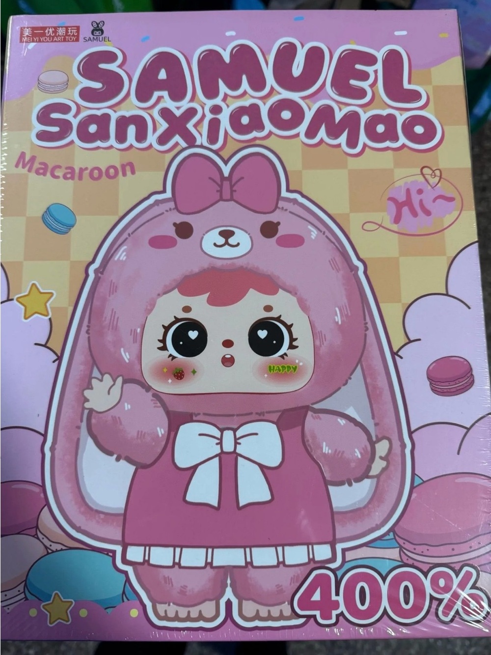 Samuel 400% Plush Macaroon Sealed Blind Box